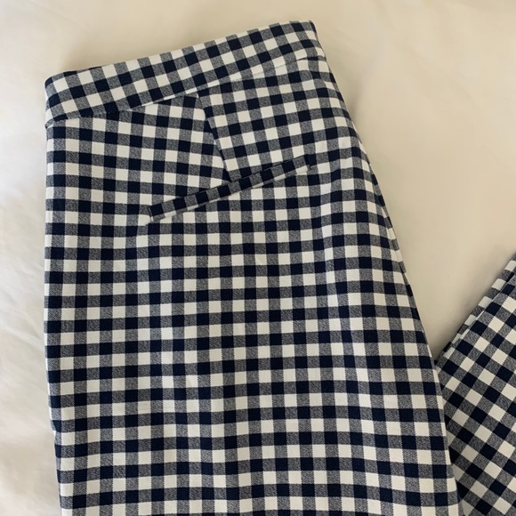 J Crew Martie Gingham Bi-Stretch Pants - Picture 4 of 8
